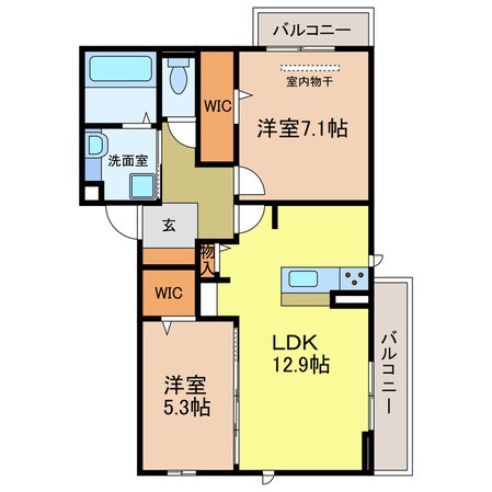 エスト山王の物件間取画像